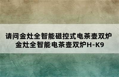 请问金灶全智能磁控式电茶壶双炉 金灶全智能电茶壶双炉H-K9